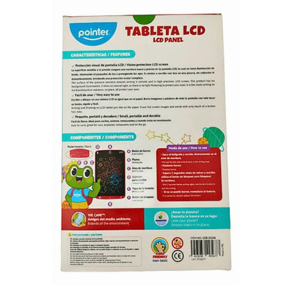 Pizarra mágica LCD de 10 pulgadas con lápiz para niños - Pointer - Officemate