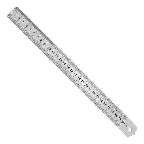Regla metal acero inoxidable 30 cm/ 12'' - Beifa