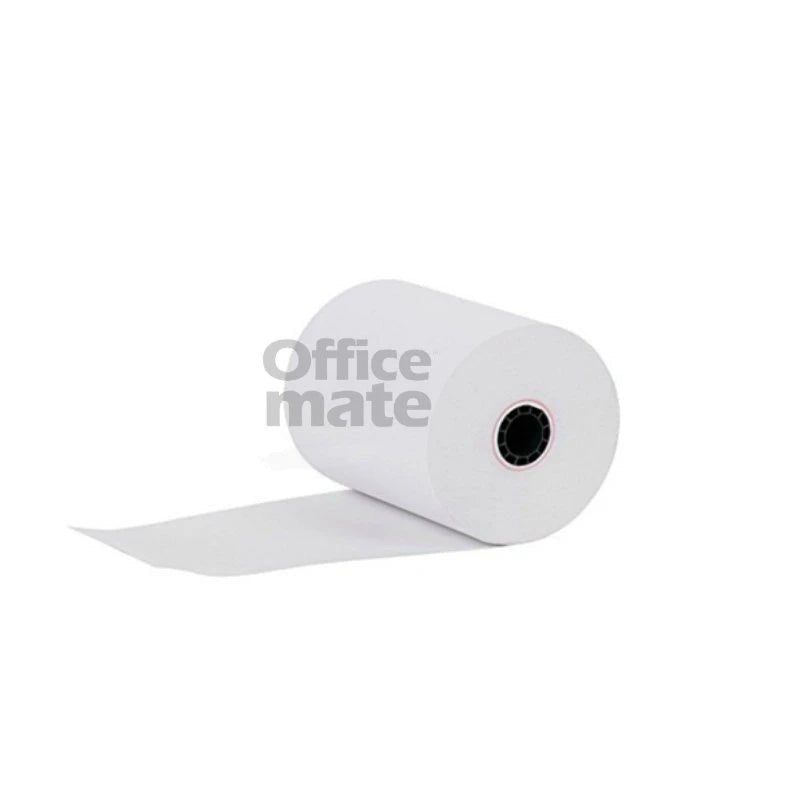 Rollo de papel térmico 3 1/8 pulgadas Abby, vista del rollo. Disponible en Officemate República Dominicana.