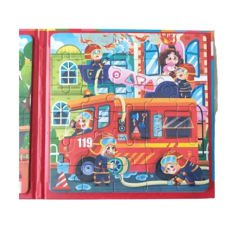 Rompecabezas magnético 2 en 1 de Pointer con 2 diseños, ideal para niños - Officemate