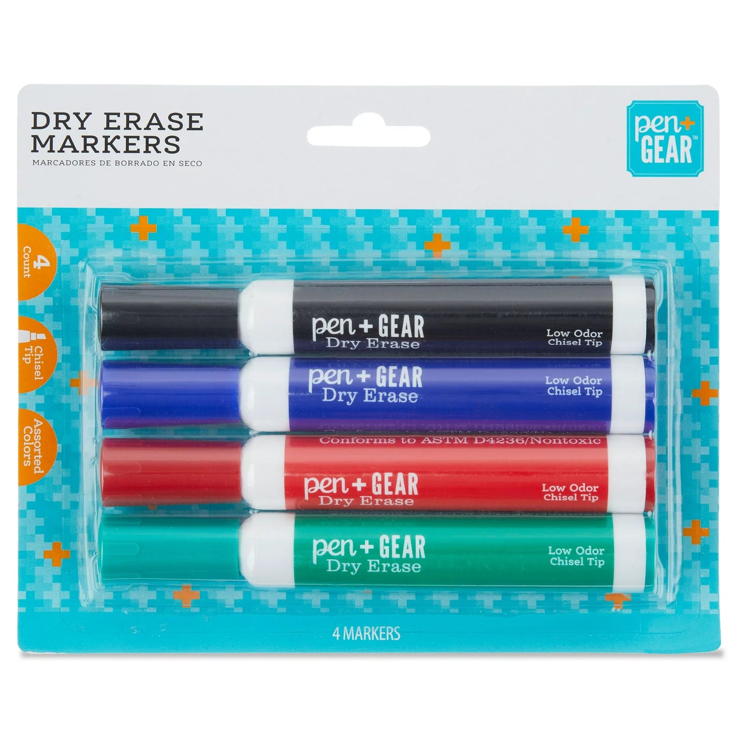 Rotulador de borrado en seco, marcadores para pizarra - Pen + Gear