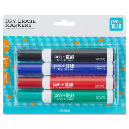 Rotulador de borrado en seco, marcadores para pizarra - Pen + Gear
