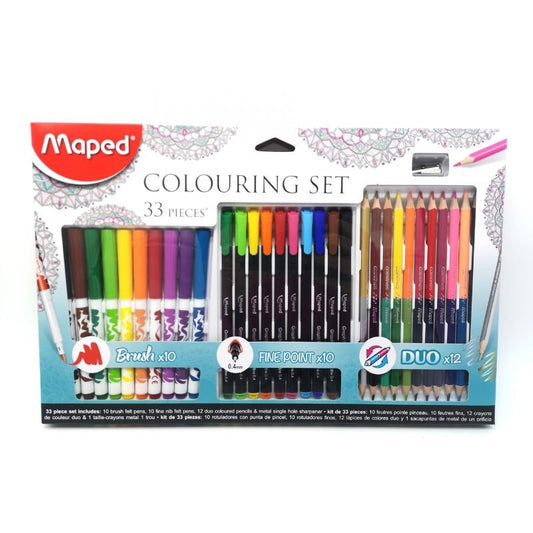 Set para Colorear Maped Creativ de 33 piezas.