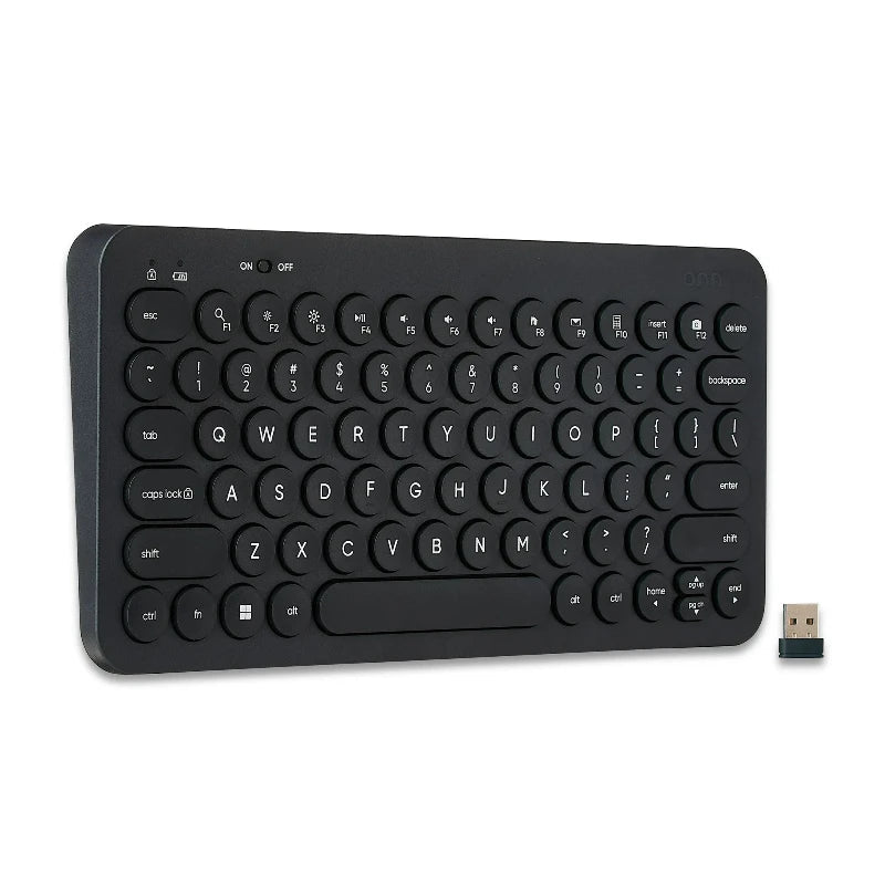 Teclado inalámbrico compacto 78 teclas con receptor USB - ONN Officemate