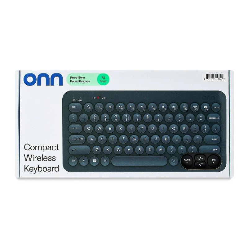 Teclado inalámbrico compacto 78 teclas con receptor USB - ONN Officemate