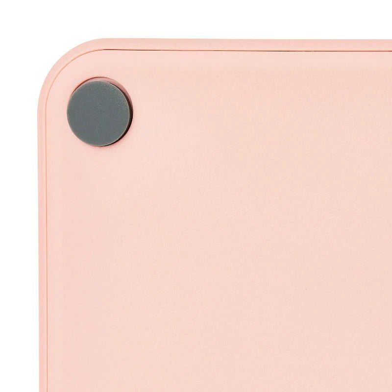 Teclado inalámbrico compacto rosado con teclas blancas y receptor USB - ONN Officemate