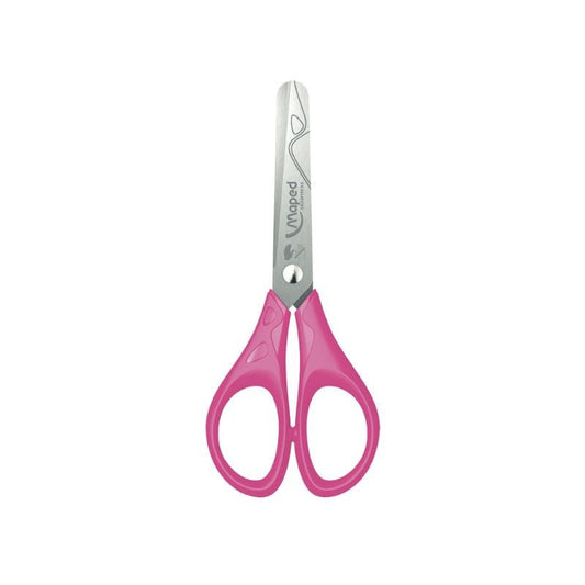 Tijera 5 pulgadas Essential Pulse Rosado de Maped para oficina y manualidades