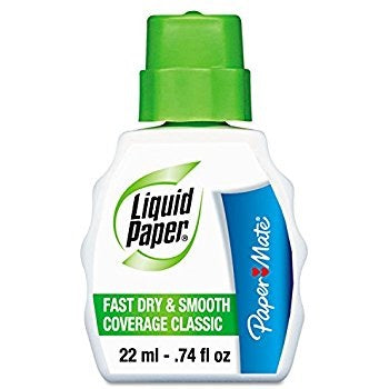 Corrector liquido con esponja, 22 ml. Paper Mate