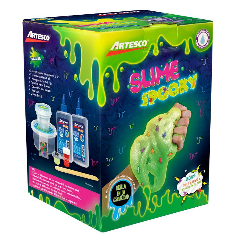 Pack Slime Crunchy Glow, Artesco