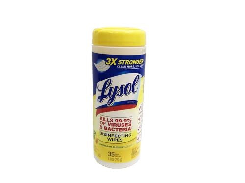Wipes desinfectante Lysol, 35 Wipes